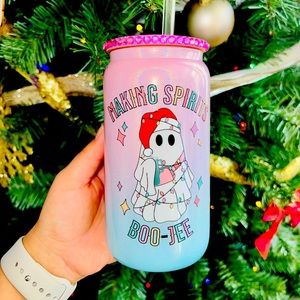 Spooky Christmas making spirits boo-jee, lululemon, Stanley cup, basic girl era